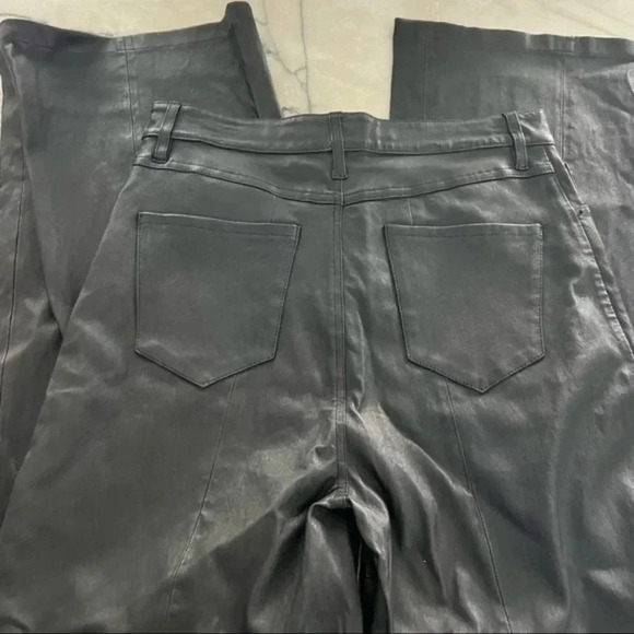 NEW LITA by Ciara - Wanted Wide Leg Leather Pant in Black - Size 28 B52 - Picture 7 of 7